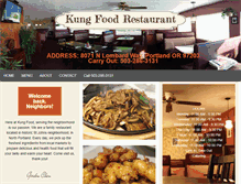 Tablet Screenshot of kungfoodrestaurant.com